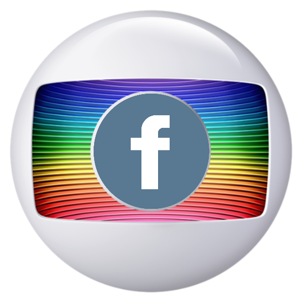 uma edição boba da logo da globo com a do facebook